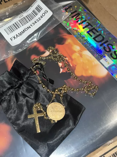 🔥NEW MADONNA Official Celebration Tour Rosary Beads Montreal Gold Rare 1 Of 25