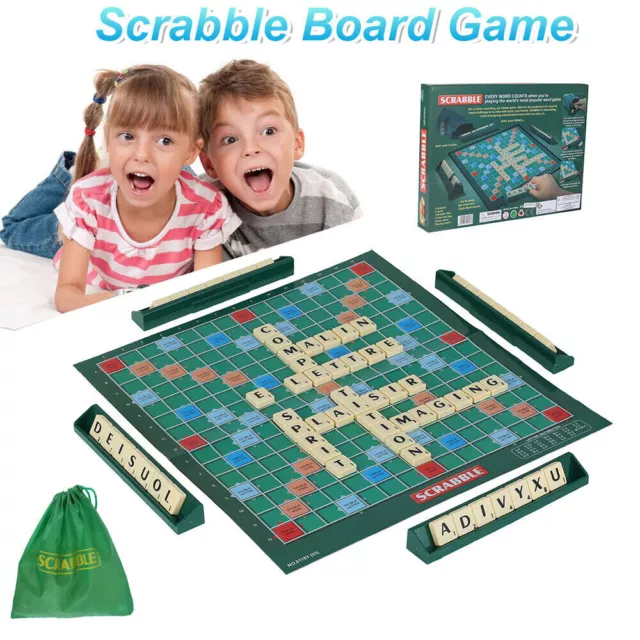 New Classic English Scrabble Game Chess Adults Kids Table Toys Board Game UK