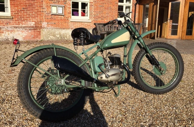 1953 BSA BANTAM D1 125cc TRIALS BIKE RIGID FRAME ROAD REGISTERED ...
