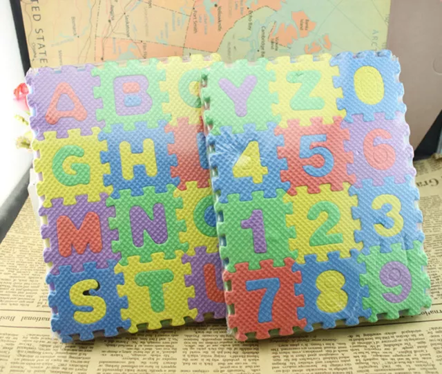 36 pcs Baby Kids Alphanumeric Educational Puzzle Infant Child Toy Gift_DMNWU-FM 2