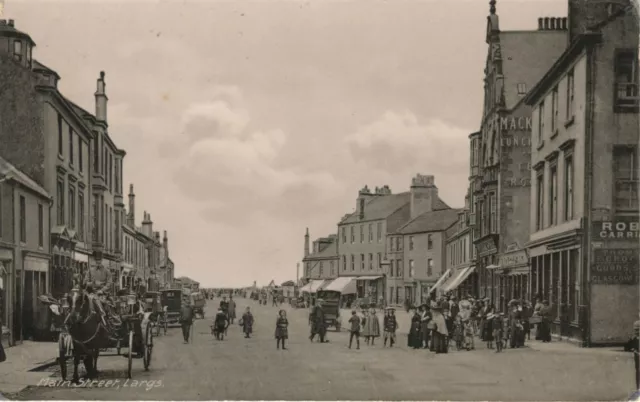 MAIN STREET, LARGS - Ayrshire Postcard Davidson's Series