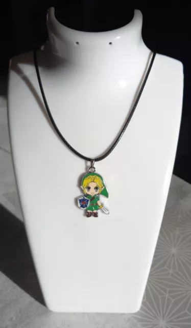 Collier Zelda Link Cordelette Noire ! Neuf !