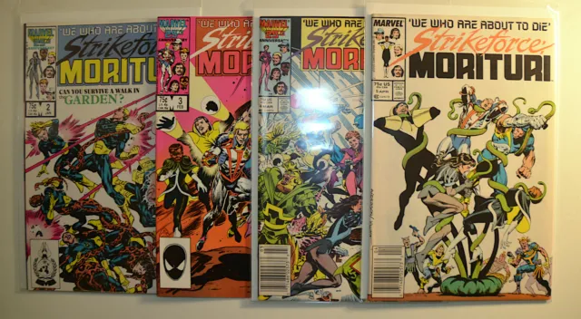 Strikeforce Morituri Lot of 4 #2,3,4,5 Marvel (1987) Comic Books Comics