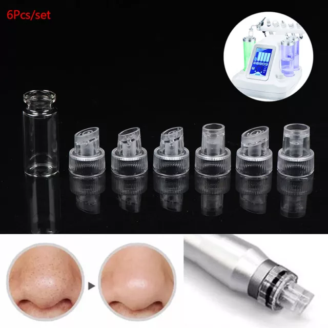 6 pezzi dispositivi viso Hydra ricambio testa di punta per pelle acqua-ossigeno