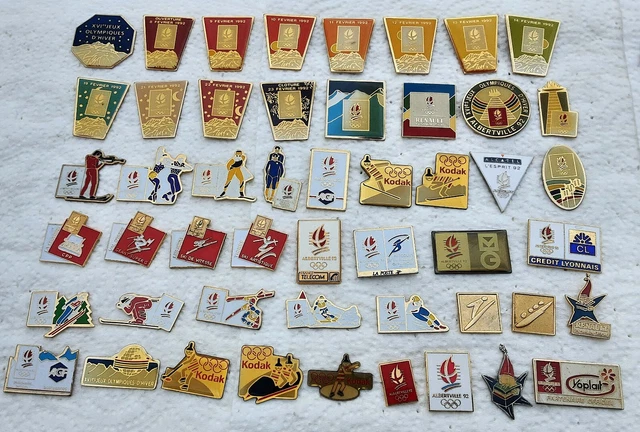 Lot De 5 Pins Vintage – Jeux Olympiques – Métal (occasion)