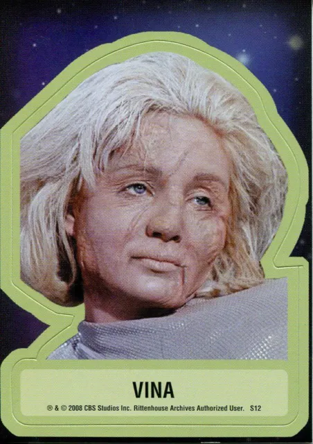 Star Trek TOS 40th Anniversary Series 2 Star Trek Stickers Chase Card S12