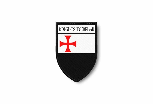 Toppa in PVC con croce crociata dei cavalieri templari - Italia