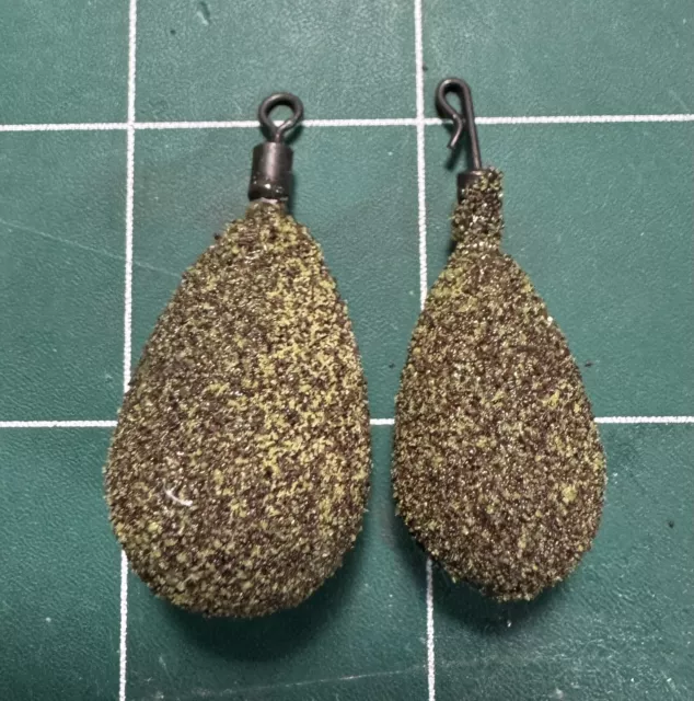 PEAR SHAPE BASS GLOW WEIGHTS 1.5oz X 4 CAMMO PIKE WEIGHTS DEAD BAITING WEIGHTS