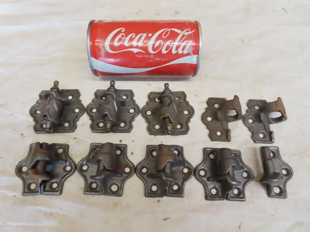 NOS Antique Vintage Cast Iron Shutter Hinges Mixed Lot Hardware Salvage Parts