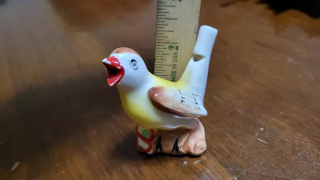 Vintage Japan ceramic bird whistle