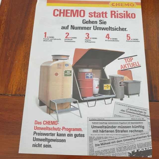 CHEMO Öltank Schlepper Traktor Prospekt Landmaschine h