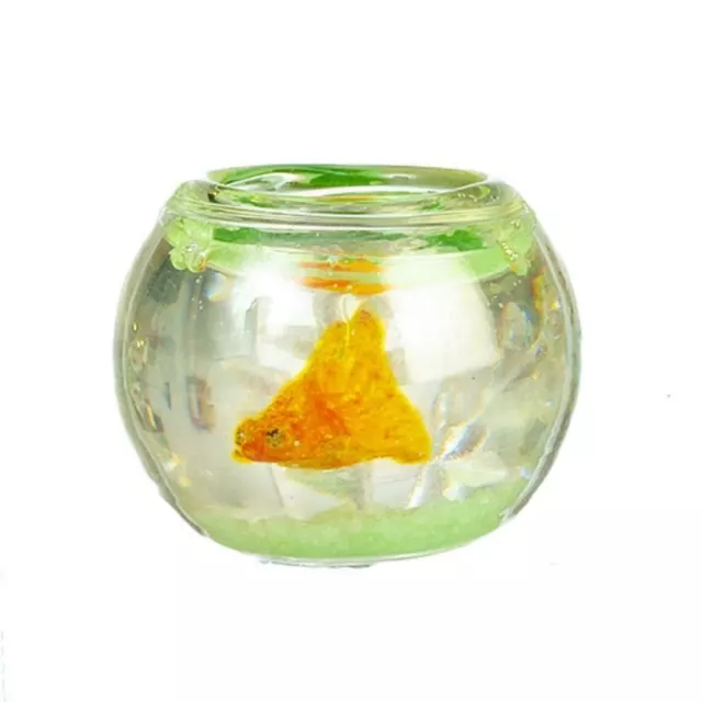 DOLLHOUSE MINIATURE 1:12 Fish Bowl with Orange Goldfish $16.99 - PicClick