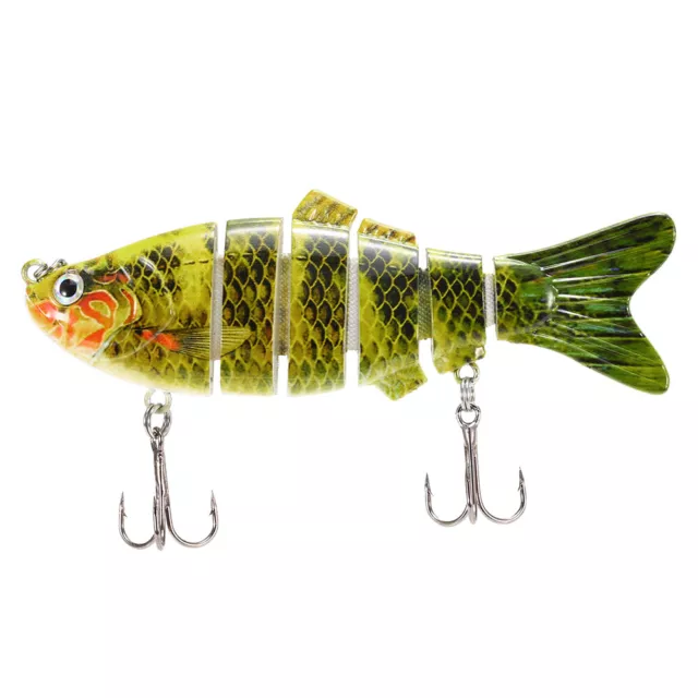 10cm/20g Lifelike 6 Jointed Sections Swimbait Fishing Lure Crankbait Hard S6U7