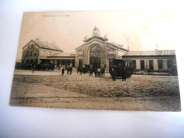 Carte Postale Ancienne, Soissons, La Gare