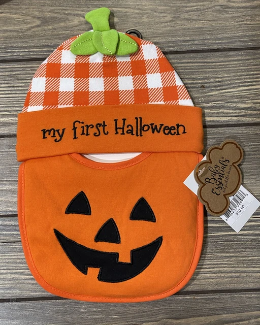 Baby Essentials My First Halloween Bib and Hat Pumpkin for Baby
