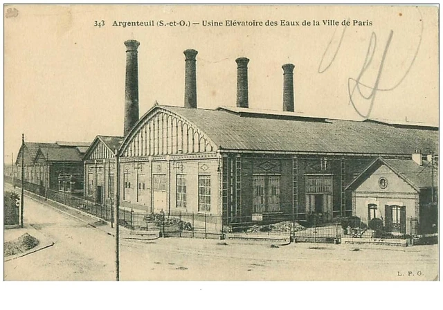 95.ARGENTEUIL.n°11908.USINE ELEVATOIRE DES EAUX DE LA VILLE DE PARIS