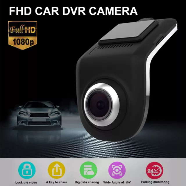 1080P HD Car Camera DVR Hidden Video Dash Cam Recorder GPS ADAS G-Sensor