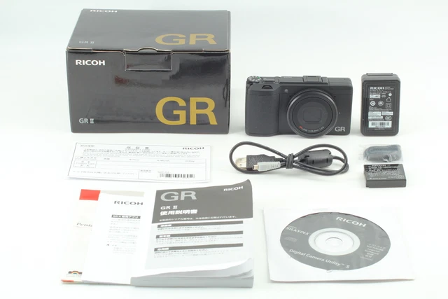 [MINT in Box] RICOH GR II 16.2MP Digital Compact Camera Black From JAPAN 2