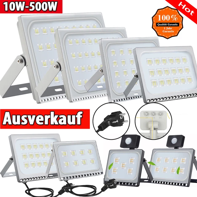 LED Fluter Flutlicht Außen Strahler 10W 20W 50W 100W 200W 500W Scheinwerfer Slim