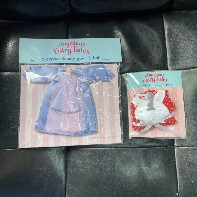 Angelina Ballerina Clothes Outfits x 2 - Angelina's Fairy Tales - Brand New