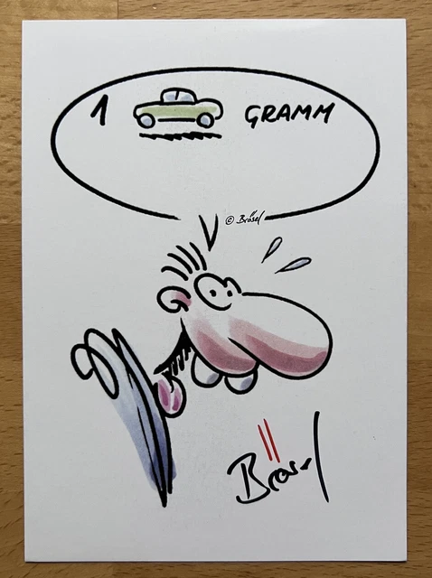 Rötger Feldmann Ak Brösel Werner Autograph Card Art Original Autographed 4