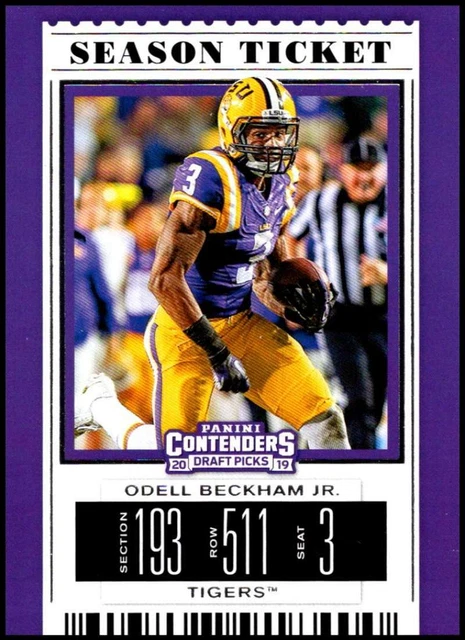 2019 Panini Contenders Draft Tickets Season Ticket #78 Odell Beckham Jr.  ID:352