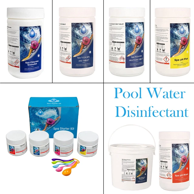 WATER DISINFECTANT CHLORINE Granules Algaecide Tablet Swimming Pools
