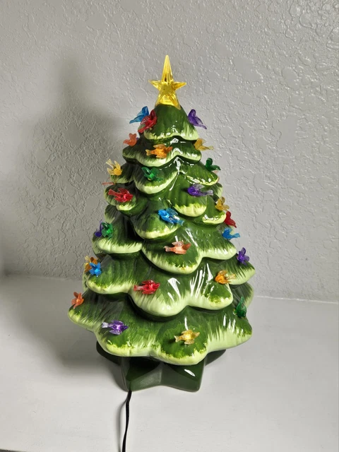 National Artcraft® Candle Blossom-Style Ceramic Christmas Tree Lights For Your New Or Vintage Ceramic Christmas Or Anytime Tree Orange 90 Pcs
