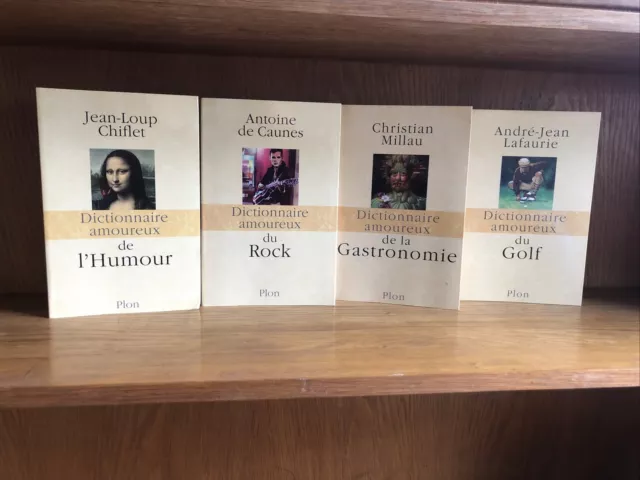 Lot De 4 Dictionnaire Amoureux Humour Rock Golf Gastronomie