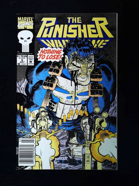 Punisher War Zone #5  Marvel Comics 1992 Vf/Nm Newsstand