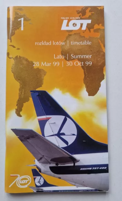 Guide Horaire / Aviation Timetable: LOT 1999 (1)