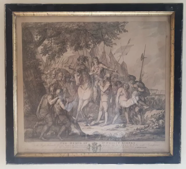 18th Century Engraving Bartolozzi Battle  Zutphen 80 Years War Armour Medieval