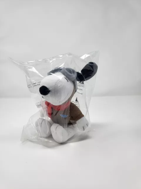 Plush MetLife Peanuts Pilot Aviation Snoopy New in Plastic