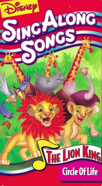 DISNEYS SING ALONG Songs - The Lion King: Circle of Life (VHS, 1994