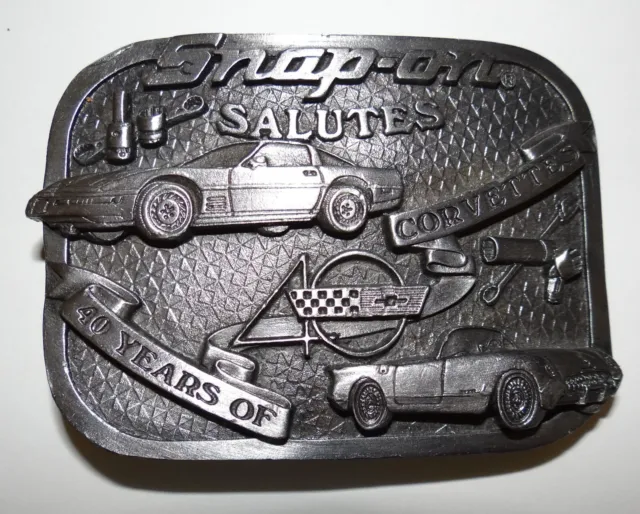 Snap-On Salutes - 40 Years of Corvettes - VINTAGE Limited Edition Belt Buckle