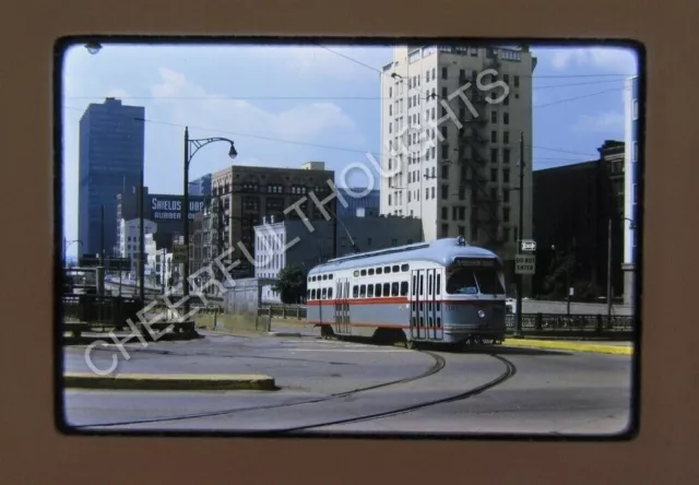 Original '72 Kodachrome Slide PAT Pittsburgh Transit 1787 PCC Trolley     34Y19