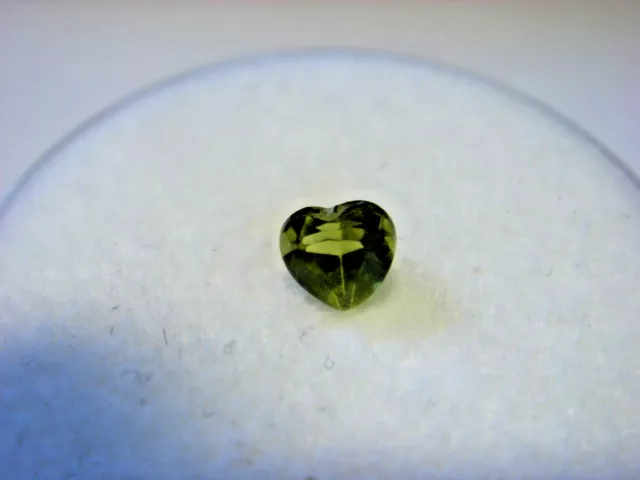 Peridot Heart Cut 3.5 mm x 3.5 mm Gemstone 0.20 Carats Natural Gem