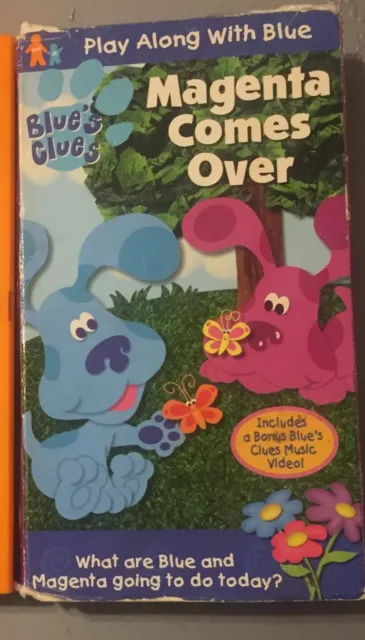 Blues Clues, Magenta Comes Over VHS Starring STEVE BURNS Tested (2000)