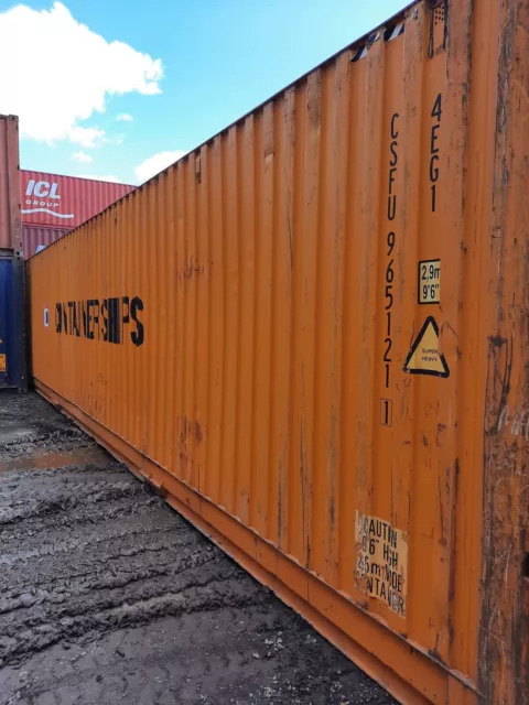 40ft High Cube Shipping Containers London - Cargo Worthy / Wind & Watertight