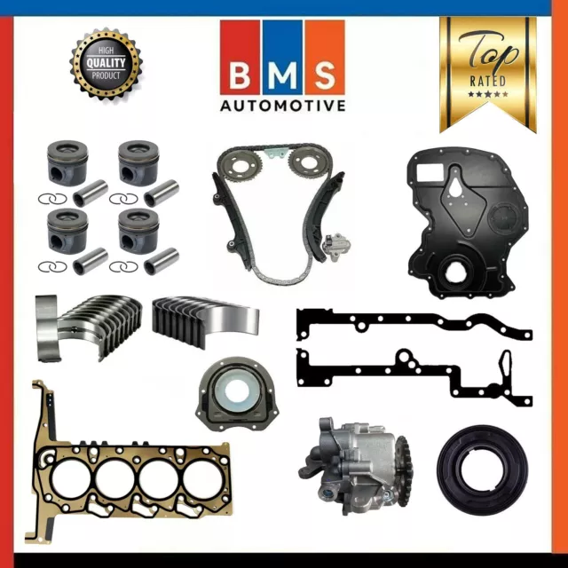 Ford Transit Van Cvra Euro 6 Fwd 2.2 2011 Diesel Timing Chain Kit + Rebuildkit