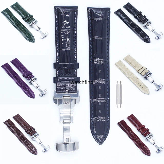 20MM DEPLOYMENT CLASP FOR THICK 3.5MM 5MM 40MM PANERAI GMT LEATHER STRAP SHINY