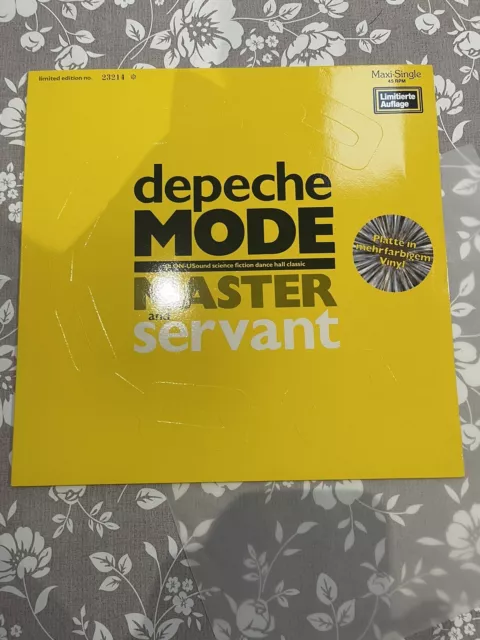 DEPECHE MODE - MASTER AND SERVANT REMIX 12INCH VINYL UK Limited Edition Numbered