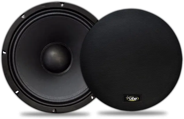 Lanzar Upgraded Vibe Series 8” Mid Range Speaker - Powerful 600 Watt Peak