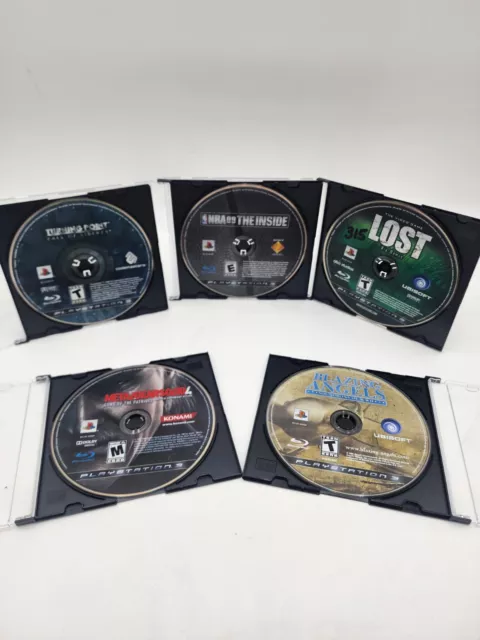 Sony PS3 Games Lot of 5 Metal Gear NBA Lost Blazing Angels Turning Point