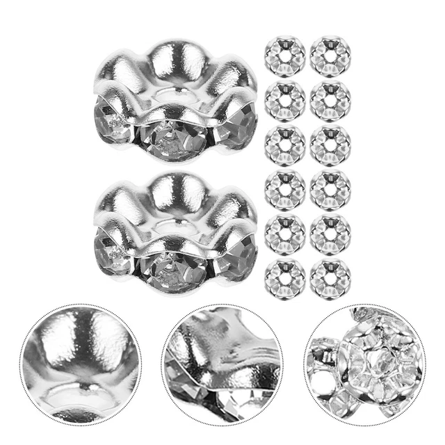 100pcs DIY Schmuck Spacer Perlen DIY Armband Lose Perlen DIY Handwerk machen Per