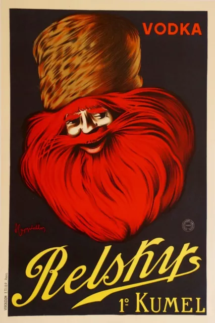 Affiche originale Vodka Relsky Cappiello Leonetto 1910