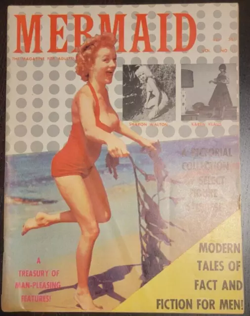 Mermaid Vol. 1 #11 1959 Men's Magazine VG/FN Pin-Up Sharon Walton, Karen Klaus