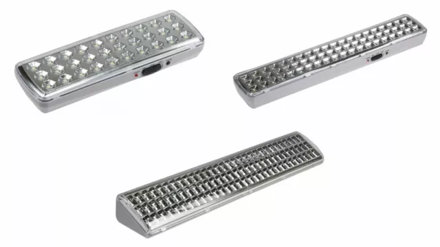 LED Notleuchte mit 30/60/90 Hochleistungs-LED 2/4/9 Watt, Lithium-Akku, 2-stufig