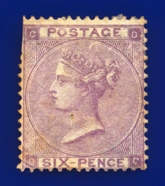 1862 SG84 6d Lilac J71(2) DC Mint 50% Gum Cat £2250 djvd