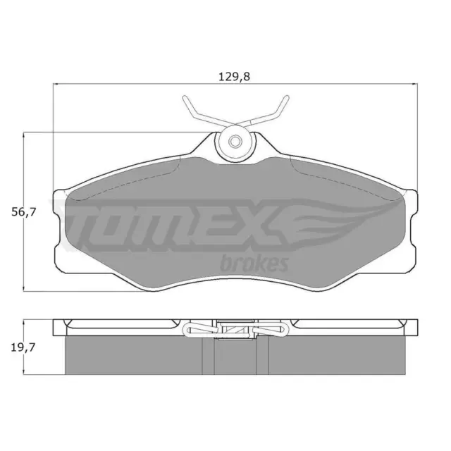 Pastiglie freni (asse anteriore) per VW Volkswagen Transporter III (1984-1992) 3